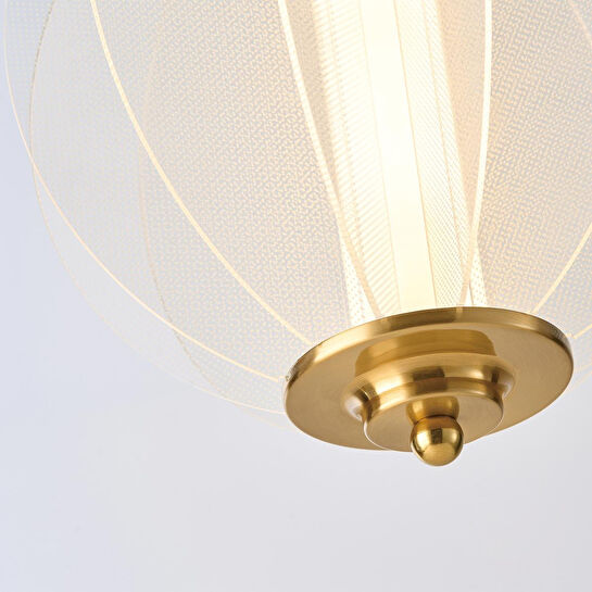 Apliqa Penny 18 Watt 3000k Yuvarlak Bakır Tekli Led Sarkıt Avize