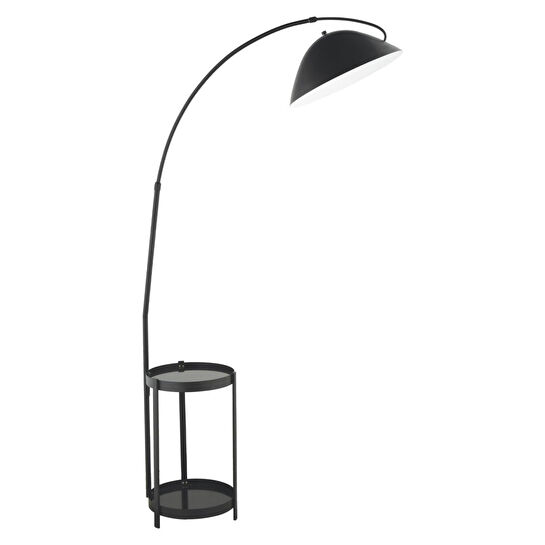 Apliqa Briella Modern Sehpalı Tasarım Metal Siyah Lambader