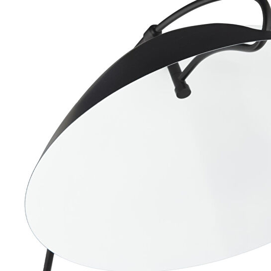 Apliqa Briella Modern Sehpalı Tasarım Metal Siyah Lambader