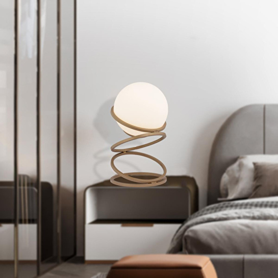 Apliqa Magura Tekli Eskitme Modern Yatak Odası Salon Abajur