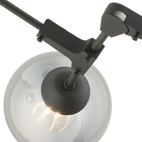 Apliqa Bürke 3lü Avi̇ze Si̇yah Modern Koridor Yatak Odası Salon Avize