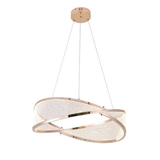 Apliqa Natura 60'lık Yuvarlak Gold Salon Sarkıt Led Avize