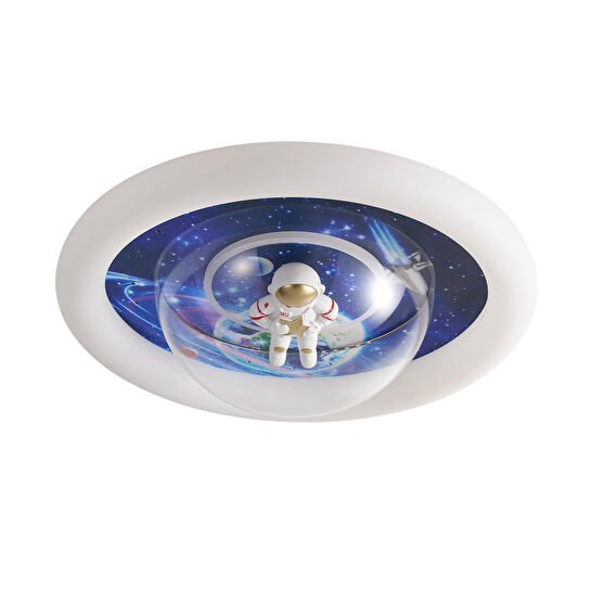 Apliqa Mıtro Ledli Astoronot Desenli Plafonyer Çocuk Odası Avize