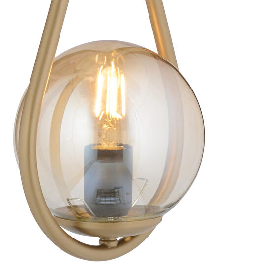 Apliqa Aplik Mirza Tekli Eskitme Bal Camlı Modern Duvar Aplik Yatak Başı Salon Aplik