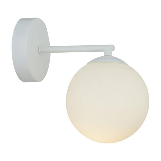 Apliqa Elvin Beyaz Duvar Lambası Yatak Odası-yatak Başı-banyo İçin Modern Aplik