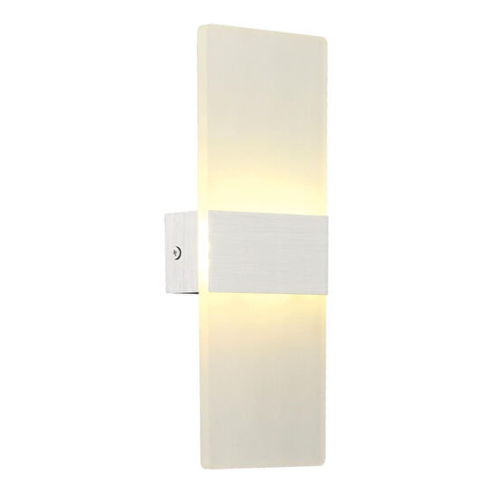Apliqa Pearl 3 Renkli 8 Watt Buz Camlı Modern Salon Ledli Aplik