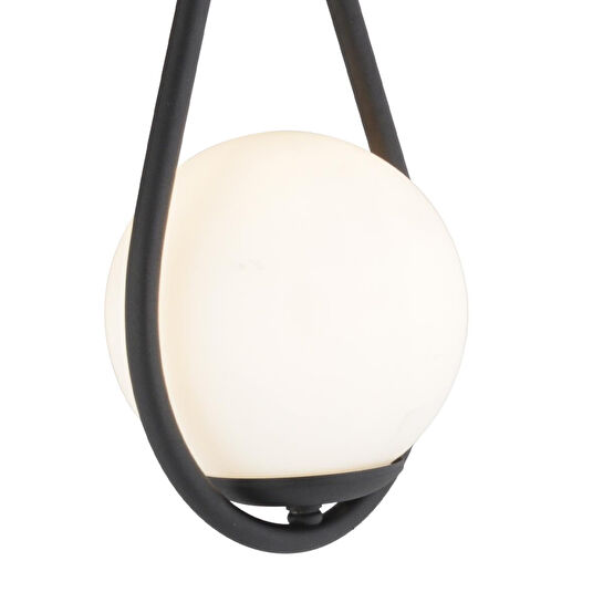 Apliqa Aplik Mirza Tekli Siyah Beyaz Camlı Modern Duvar Aplik Yatak Başı Salon Aplik