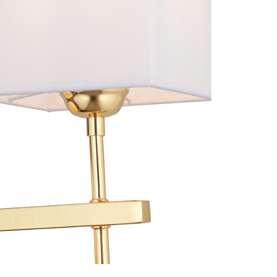 Apliqa Rory Tekli Beyaz Şapkalı Gold Duvar Lambası Yatak Odası-yatak Başı-banyo Için Modern Aplik