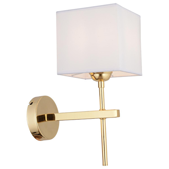 Apliqa Rory Tekli Beyaz Şapkalı Gold Duvar Lambası Yatak Odası-yatak Başı-banyo Için Modern Aplik