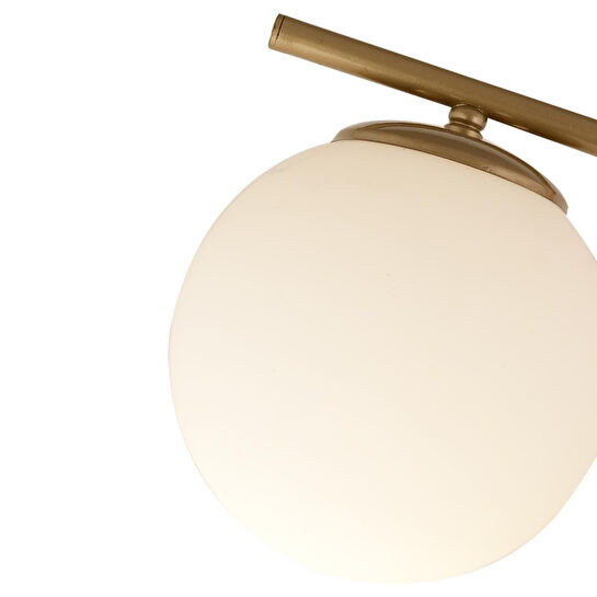 Apliqa Rengi 2li Eskitme Beyaz Camlı Modern Dekoratif Tasarım Oturma Odası-salon Lambader