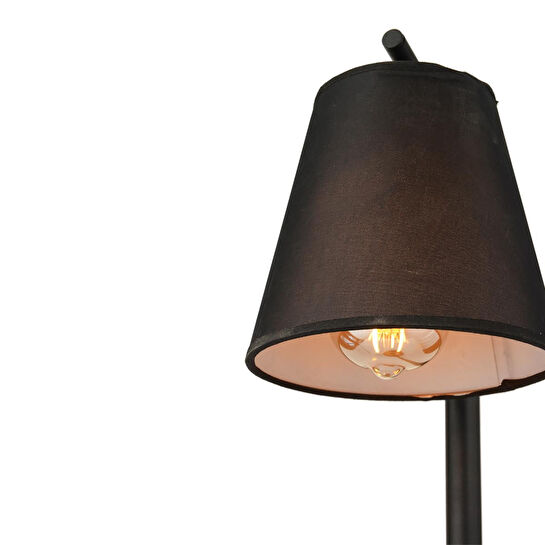 Apliqa Enjoy Siyah Retro Şapkalı Modern Tasarım Retro Abajur