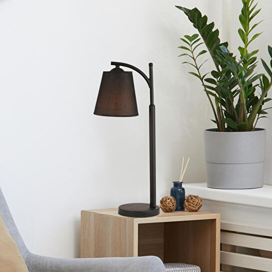 Apliqa Enjoy Siyah Retro Şapkalı Modern Tasarım Retro Abajur