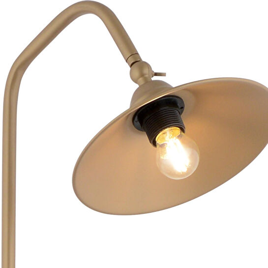 Apliqa Clifferd Eskitme Başlıklı Ahşap Sehpalı Modern Ayaklı Abajur Lamba Ahşap Lambader