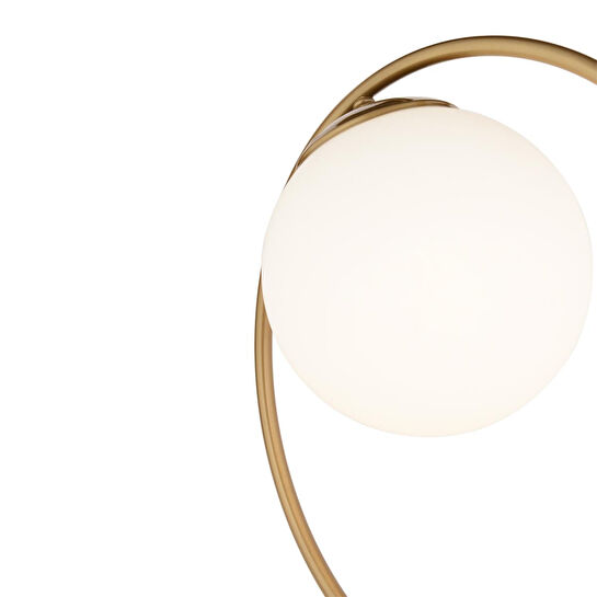 Apliqa Tesla Eskitme Beyaz Camlı Modern Tasarım Masa Lambası