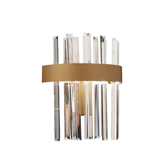 Apliqa Brampton Ledli 3 Renk Kristal Led Salon-yatak Başı Aplik