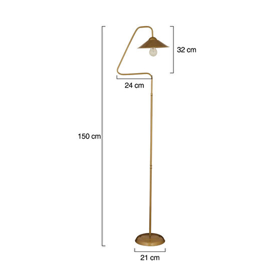 Apliqa Helga Eskitme Dekoratif Tasarım Retro Modern Metal Lambader