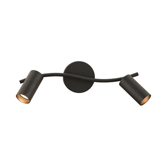 Apliqa Dusan Siyah 2li Modern Duvar Lambası Spot Aplik