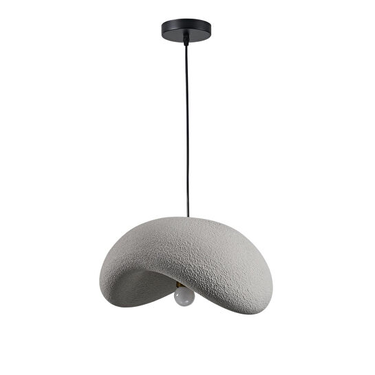 Apliqa Voliny Tekli Gri Beton Modern Sarkıt Oturma Odası Salon Sarkıt Avize