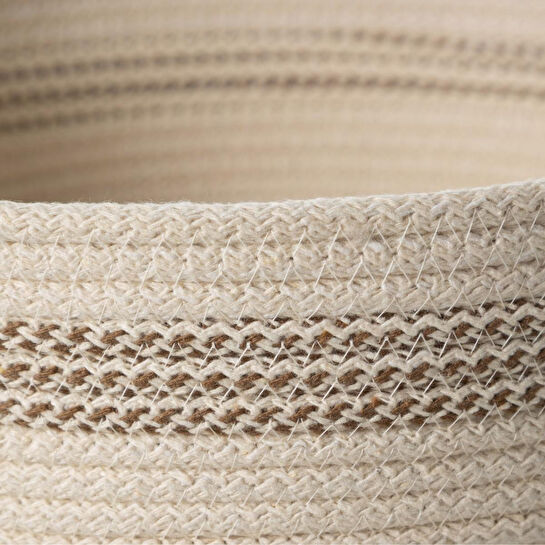 Mudo Home Venus Düzenleyi̇ci̇ Sepet Bej Ekru 8x29