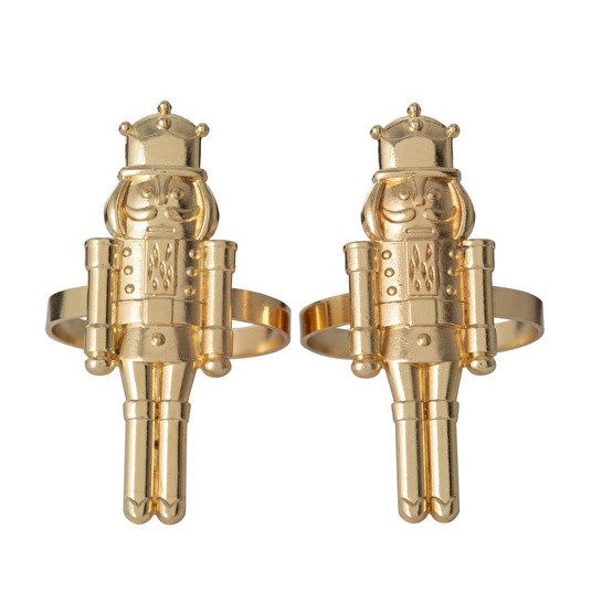 Mudo Home Nutcracker Metal Peçete Halkasi 2'li̇ Seti̇
