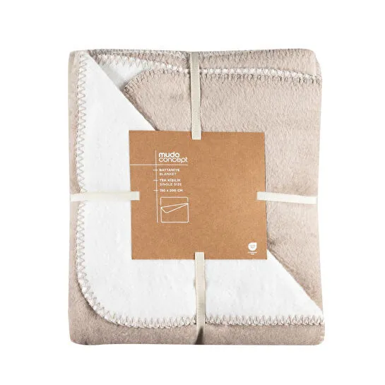 Mudo Home Enny Çi̇ft Tarafli Battani̇ye Bej Ekru 200x220