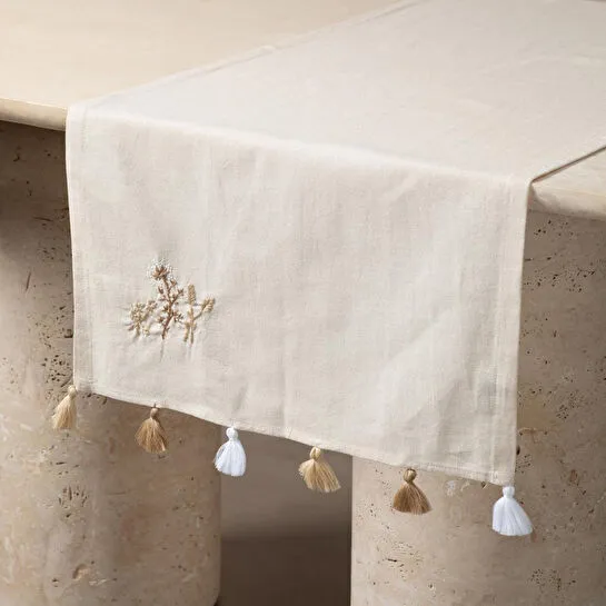 Mudo Home Bessy Nakişli Runner Ekru 50x130