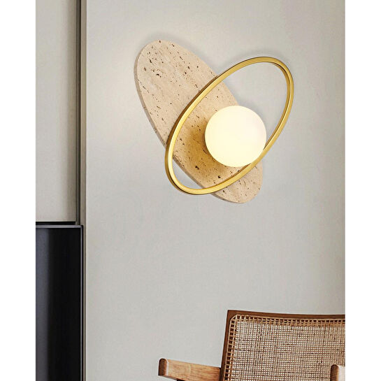 Apliqa Astrae Mermer Desenli Modern Salon Aplik