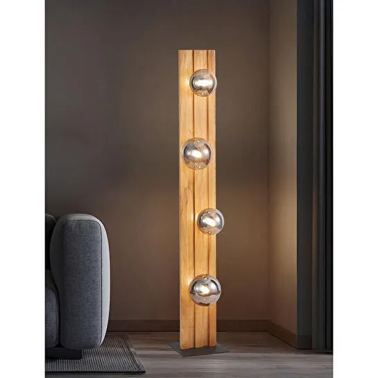 Apliqa Meggy 4lü Ahşap Lambader