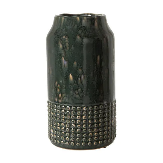 Mudo Home Azul Serami̇k Vazo 14x27cm