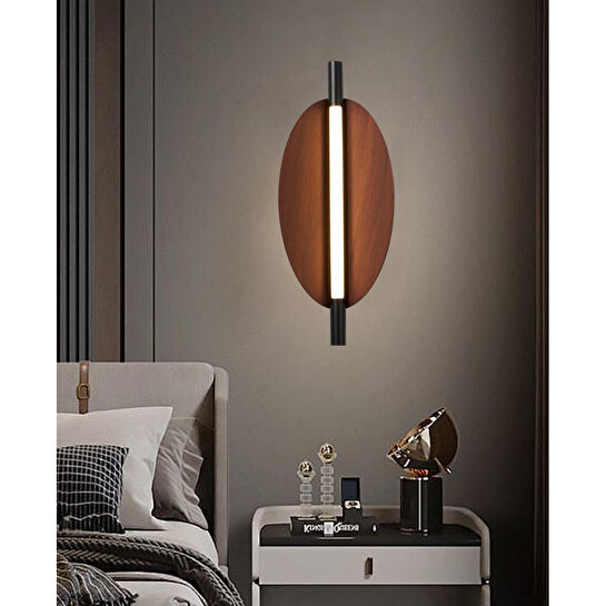 Apliqa Vion Siyah Yaprak Desenli Ledli Aplik