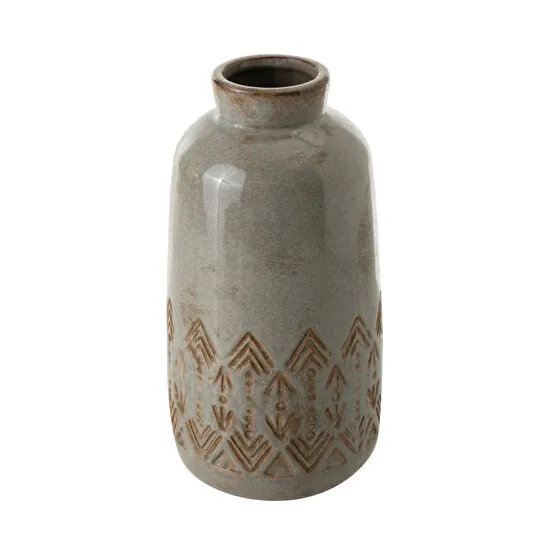 Mudo Home Ashen Serami̇k Vazo 14x27 Cm