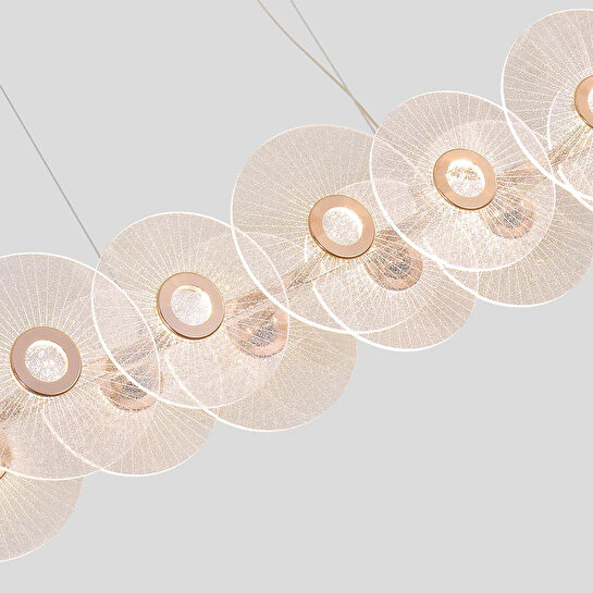 Apliqa Vetro 18'li Sıralı Led Salon Avize