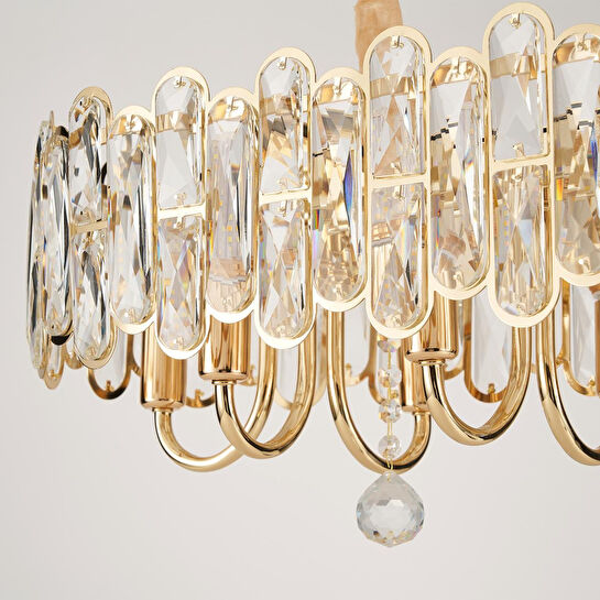 Apliqa Tortes 80'lik Gold Kristal Taşlı Avize