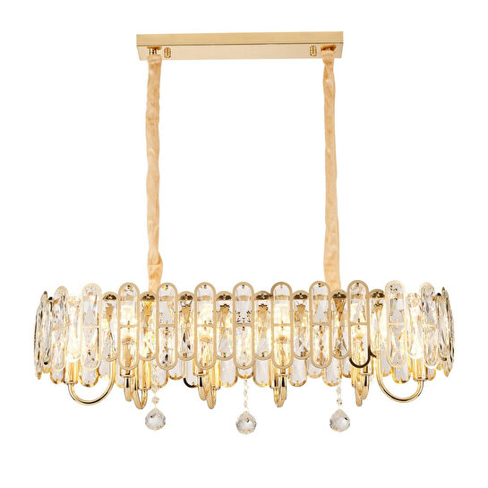 Apliqa Tortes 80'lik Gold Kristal Taşlı Avize