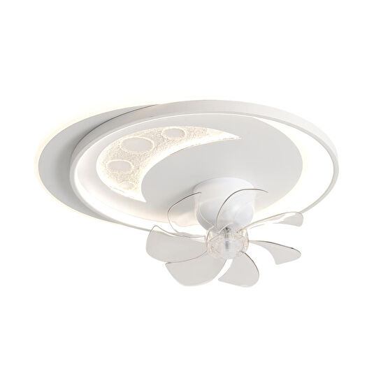 Apliqa Arıa 3d Plafonyer Pervaneli Ledli Avize