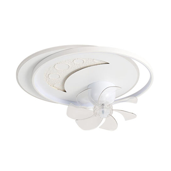 Apliqa Arıa 3d Plafonyer Pervaneli Ledli Avize