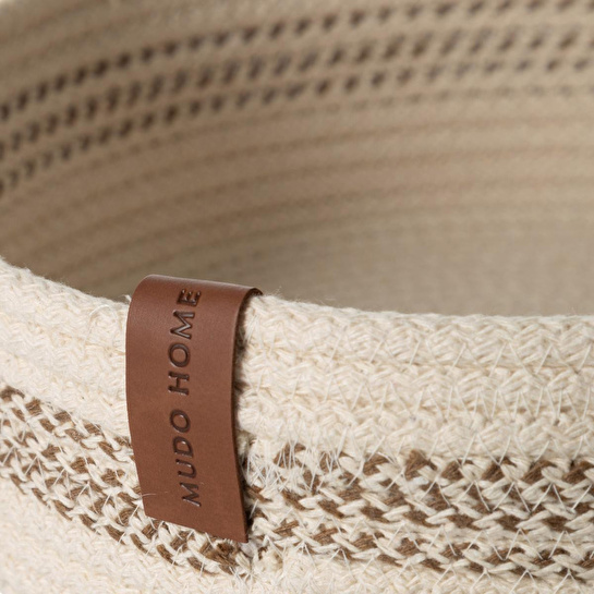 Mudo Home Venus Düzenleyi̇ci̇ Sepet Bej Ekru 8x25