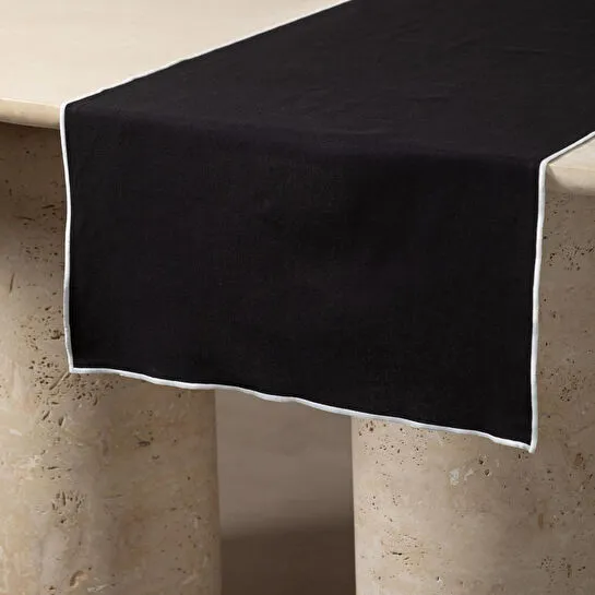 Mudo Home Brenda Runner Si̇yah 50x130