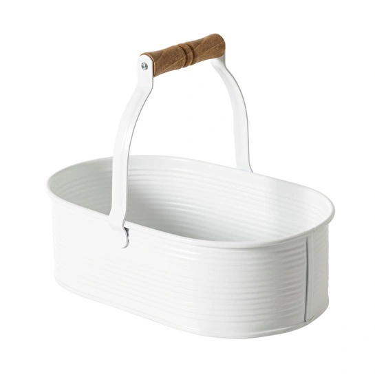 Mudo Home Roma Kulplu Düzenleyi̇ci̇ Mat Beyaz 32x18x26