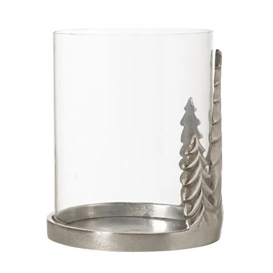 Mudo Home Lunetta Mumluk Silver 23x25 Cm