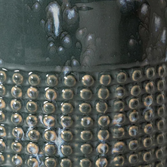 Mudo Home Azul Serami̇k Vazo 18x16cm