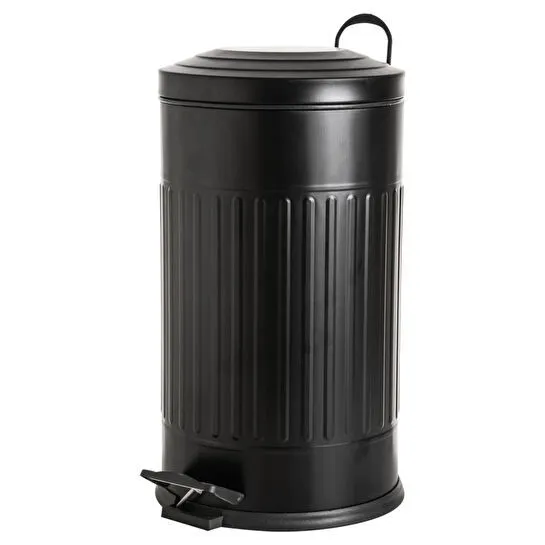 Mudo Home 16lt Pedalli Vintage Çöp Kovasi Si̇yah