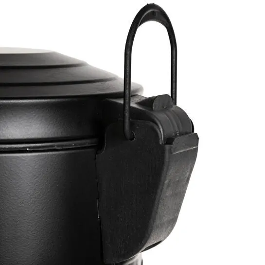 Mudo Home 16lt Pedalli Vintage Çöp Kovasi Si̇yah