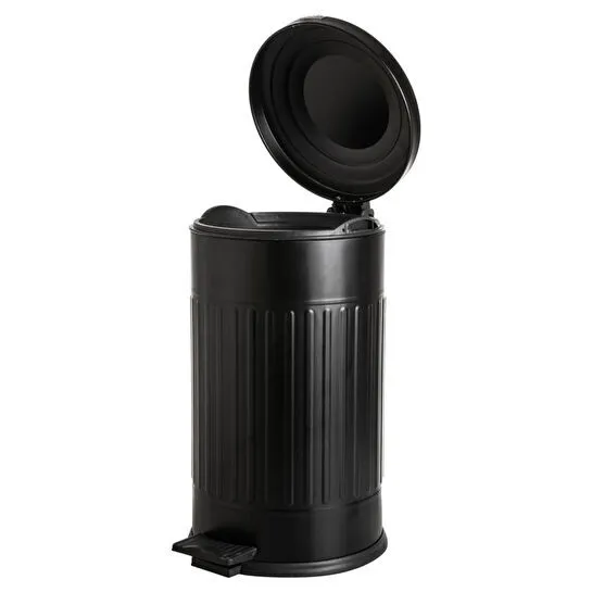 Mudo Home 16lt Pedalli Vintage Çöp Kovasi Si̇yah
