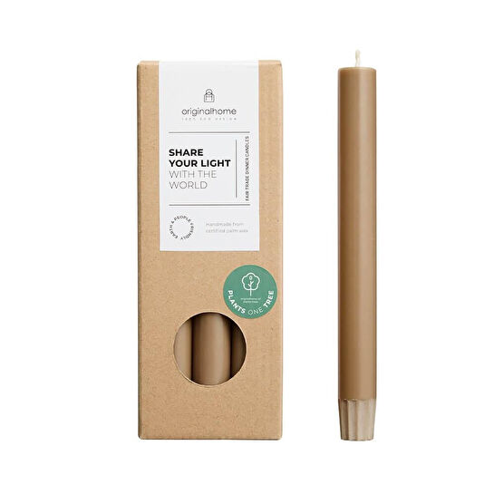 The Mia Şamdan Mumu Kahverengi 20 Cm