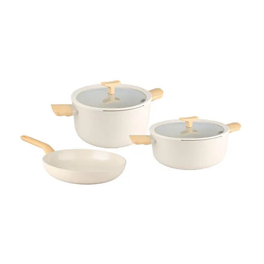 Berghoff Leo Balance Sage 5 Parça Tencere Seti Krem