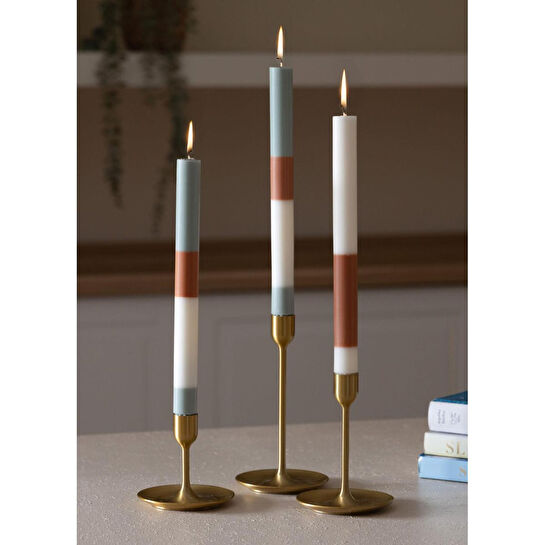 The Mia Dekoratif Mum 3lü Çam Ağacı 30 Cm