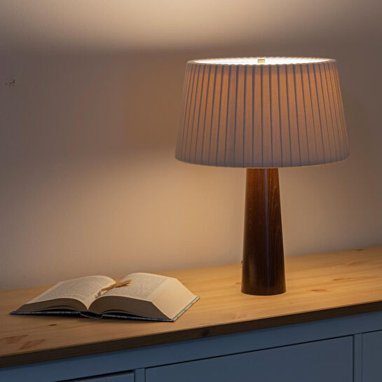 Soli Workshop Esenta Small Ahşap Masa Lambası - Ceviz