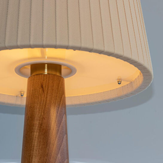 Soli Workshop Esenta Medium Ahşap Masa Lambası - Meşe