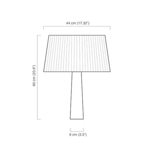 Soli Workshop Esenta Medium Ahşap Masa Lambası - Maun